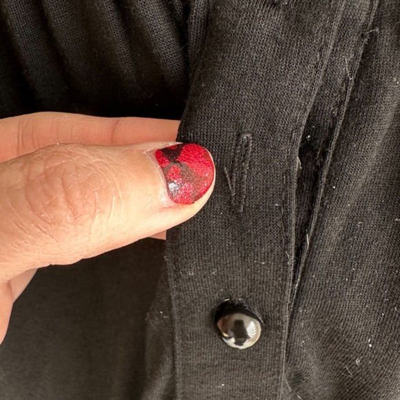 Flying Tomato Black Long Sleeve Ladies Casual Career Braided Neck Dress, L - Picture 7 of 8